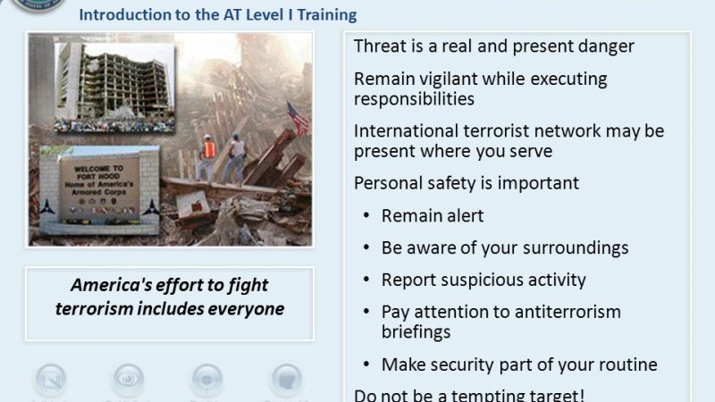 Level 1 Antiterrorism Awareness Training